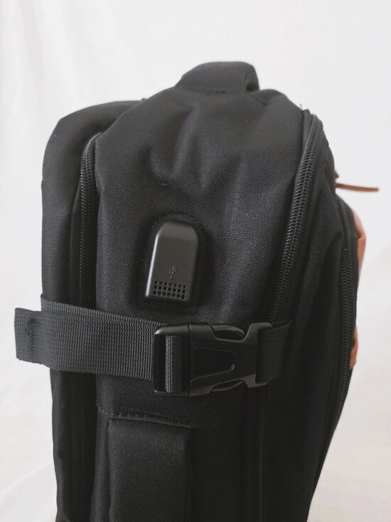 NWT! Muisse Laptop Travel Backpack Duffel Tote w/USB Cord and Luggage Strap main image 7